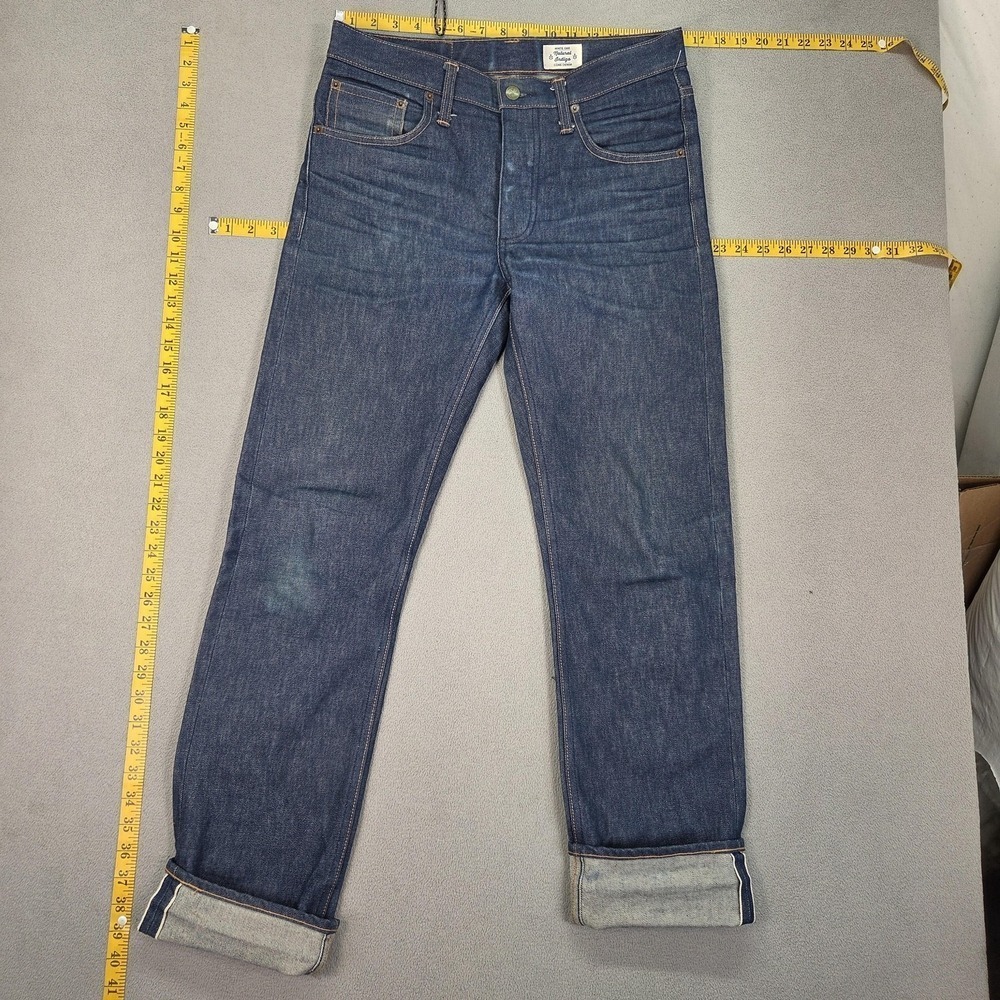 Left Field Jeans Mens Slim Tapered White Oak Cone Selvedge Raw Denim Fits 30x30